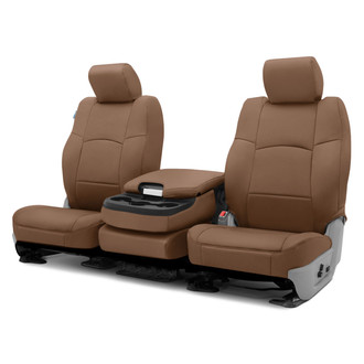 Coverking® - Perforated 2nd Row Tan Custom Seat Covers