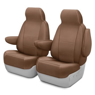 Coverking® - Perforated 1st Row Tan Custom Seat Covers