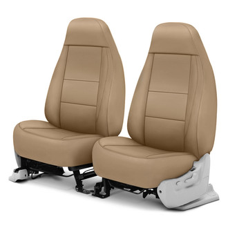 Coverking® - Premium Leatherette 1st Row Cashmere Custom Seat Covers