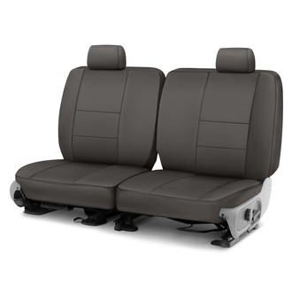 Coverking® - Premium Leatherette 3rd Row Charcoal Custom Seat Covers