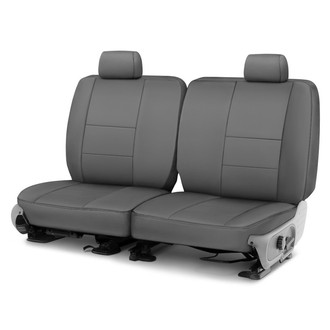 Coverking® - Premium Leatherette 3rd Row Medium Gray Custom Seat Covers
