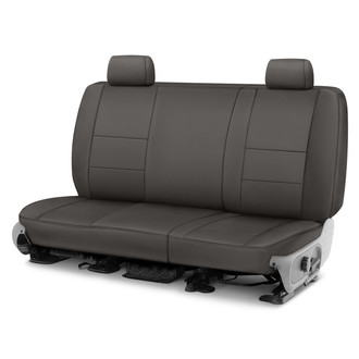 Coverking® - Premium Leatherette 2nd Row Charcoal Custom Seat Covers