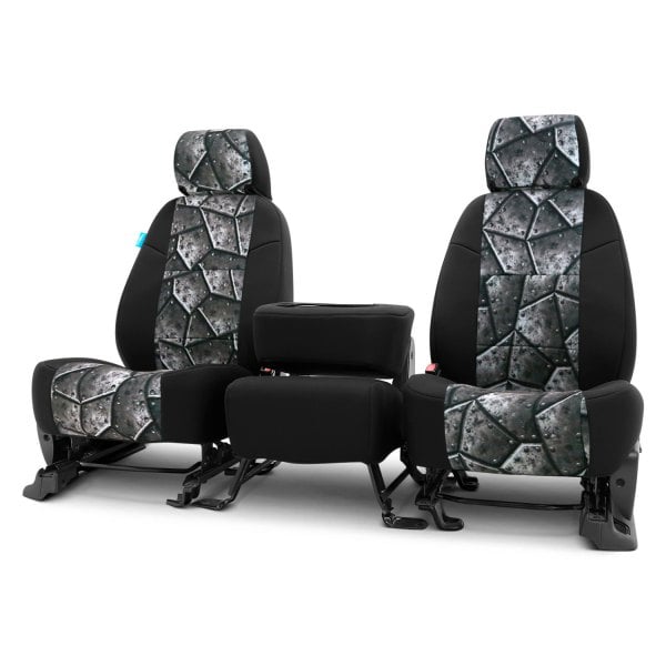 Coverking® - Neosupreme 1st Row Black & Armor Custom Seat Covers