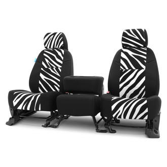 Coverking® - Neosupreme 2nd Row Black & Zebra Custom Seat Covers