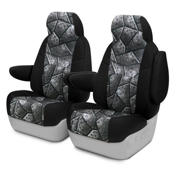 Coverking® - Neosupreme 1st Row Black & Armor Custom Seat Covers