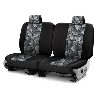 Coverking® - Neosupreme 3rd Row Black & Armor Custom Seat Covers