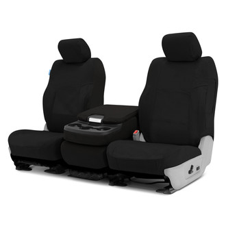 Coverking® - Polycotton Drill 2nd Row Black Custom Seat Covers