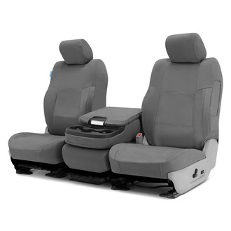 Coverking® - Polycotton Drill 2nd Row Medium Gray Custom Seat Covers