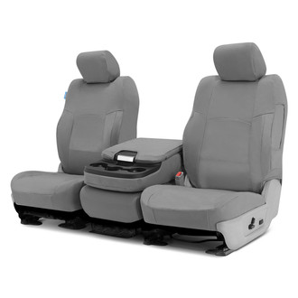 Coverking® - Polycotton Drill 2nd Row Light Gray Custom Seat Covers