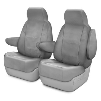 Coverking® - Polycotton Drill 1st Row Light Gray Custom Seat Covers