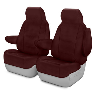 Coverking® - Polycotton Drill 1st Row Wine Custom Seat Covers