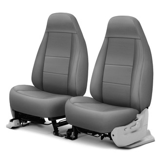 Coverking® - Polycotton Drill 1st Row Medium Gray Custom Seat Covers