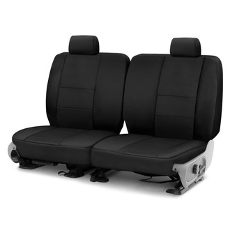 Coverking® - Polycotton Drill 3rd Row Black Custom Seat Covers