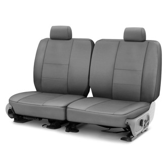 Coverking® - Polycotton Drill 3rd Row Medium Gray Custom Seat Covers