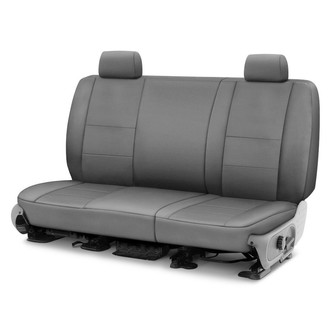 Coverking® - Polycotton Drill 2nd Row Medium Gray Custom Seat Covers