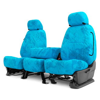 Coverking® - Realtree Fishing™ 2nd Row Camo Light Blue Custom Seat Covers