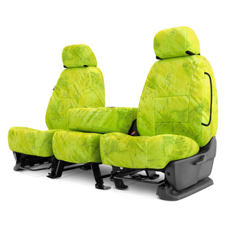 Coverking® - Realtree Fishing™ 2nd Row Camo Light Lime Custom Seat Covers