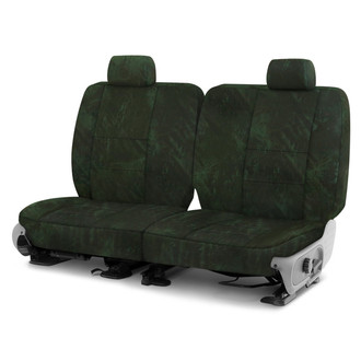 Coverking® - Realtree Fishing™ 3rd Row Camo Black Custom Seat Covers