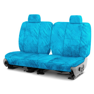 Coverking® - Realtree Fishing™ 3rd Row Camo Light Blue Custom Seat Covers