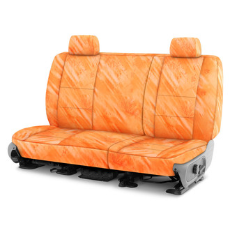 Coverking® - Realtree Fishing™ 2nd Row Camo Orange Custom Seat Covers