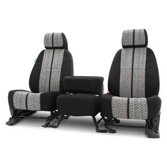Coverking® - Saddle Blanket 2nd Row Black Custom Seat Covers