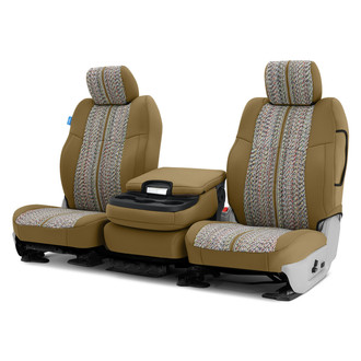 Coverking® - Saddle Blanket 2nd Row Tan Custom Seat Covers