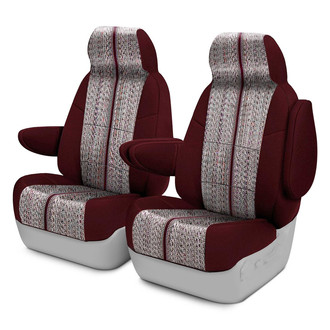 Coverking® - Saddle Blanket 1st Row Wine Custom Seat Covers
