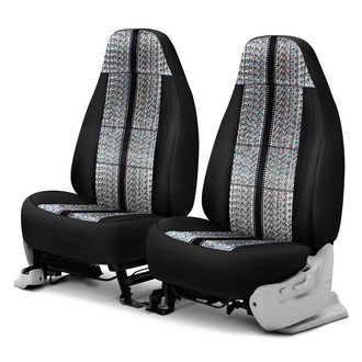 Coverking® - Saddle Blanket 1st Row Black Custom Seat Covers