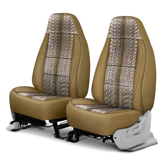 Coverking® - Saddle Blanket 1st Row Tan Custom Seat Covers