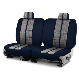 Coverking® - Saddle Blanket 3rd Row Dark Blue Custom Seat Covers