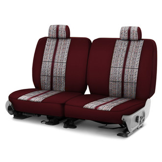 Coverking® - Saddle Blanket 3rd Row Wine Custom Seat Covers