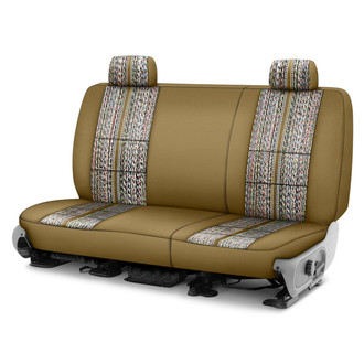 Coverking® - Saddle Blanket 2nd Row Tan Custom Seat Covers