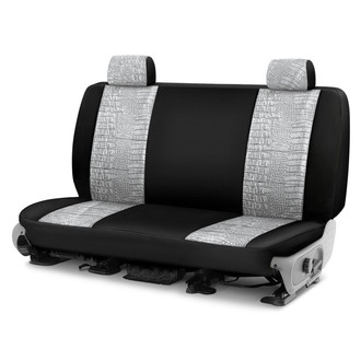 Coverking® - Designer Printed Neosupreme Animal Printed 3rd Row Alligator Pearl Custom Seat Covers