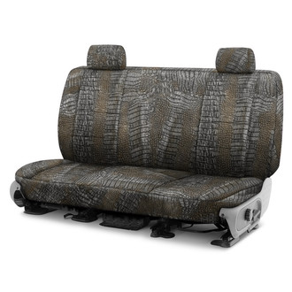 Coverking® - Designer Printed Neosupreme Animal Printed 3rd Row Alligator Camouflage Custom Seat Covers