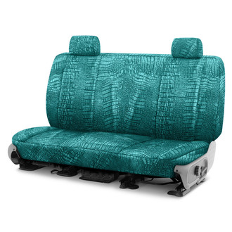 Coverking® - Designer Printed Neosupreme Animal Printed 3rd Row Alligator Jeweled Custom Seat Covers