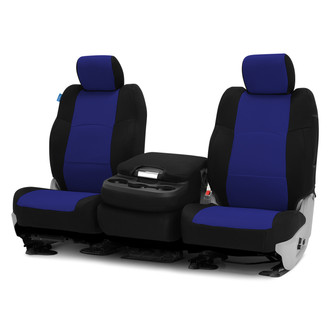 Coverking® - Spacer Mesh 1st Row Black & Blue Custom Seat Covers