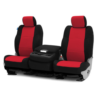 Coverking® - Spacer Mesh 1st Row Black & Red Custom Seat Covers