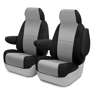 Coverking® - Spacer Mesh 1st Row Black & Gray Custom Seat Covers