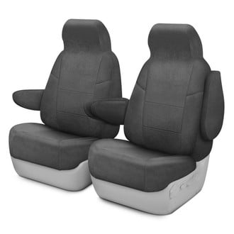 Coverking® - Suede 1st Row Charcoal Custom Seat Covers