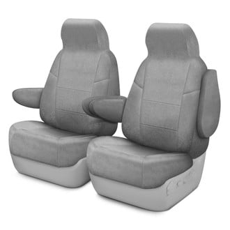 Coverking® - Suede 1st Row Gray Custom Seat Covers