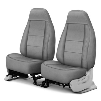 Coverking® - Suede 1st Row Gray Custom Seat Covers