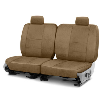 Coverking® - Velour 3rd Row Beige Custom Seat Covers