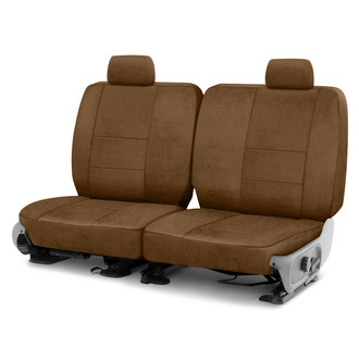 Coverking® - Velour 3rd Row Brown Custom Seat Covers
