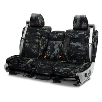 Coverking® - Multicam™ 1st Row Camo Ballistic Black Custom Seat Covers