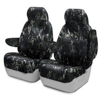 Coverking® - Multicam™ 1st Row Camo Ballistic Black Custom Seat Covers