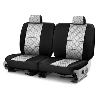 Coverking® - Designer Printed Neosupreme Designer Printed Neosupreme 3rd Row Chrome Diamond Custom Seat Covers
