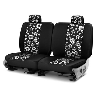 Coverking® - Neosupreme 3rd Row Black & Black Hawaiian Custom Seat Covers