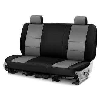Coverking® - CR-Grade Neoprene 2nd Row Black & Medium Gray Custom Seat Covers