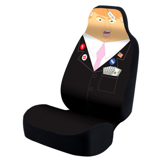 Coverking® - Ultimate Suede Seat Cover with Donald Trump