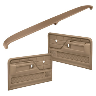 Coverlay® - Light Brown Dash Cover and Door Panels Combo Kit